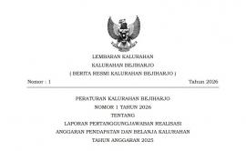 Laporan Pertanggungjawaban Realisasi APBKAL Tahun 2025 Kalurahan Bejiharjo